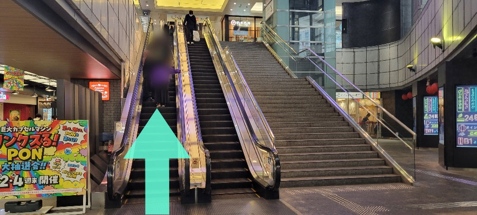 地下鉄御堂筋　梅田駅　北改札からのルート3