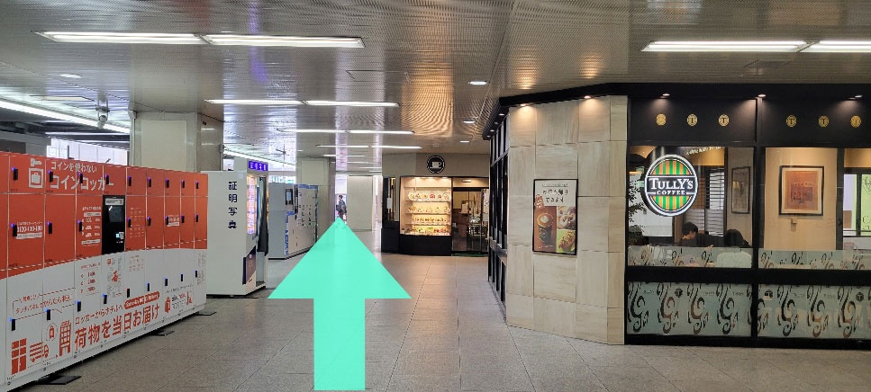 阪急　大阪梅田駅　茶屋町口改札からのルート4