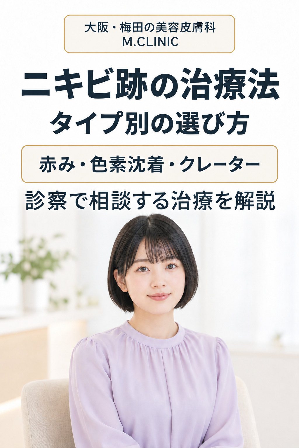 肌のケアを考える女性のイメージ